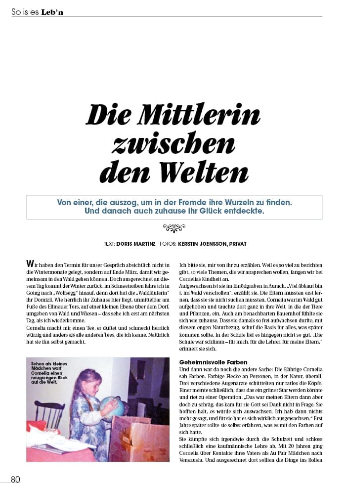 Mittlerin zwischen den Welten – Cornelia Miedler, Kitzbühel Mittlerin zwischen den Welten - Cornelia Miedler, Kitzbühel